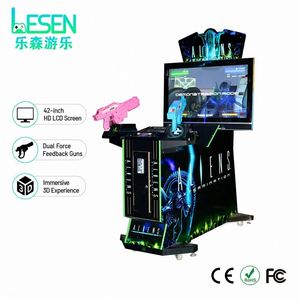Simulateur de tir LCD 42 pouces de haute qualité, facile à utiliser, à monnayeur, avec retour de force double pour jeu de tir à deux joueurs - Product Image 1