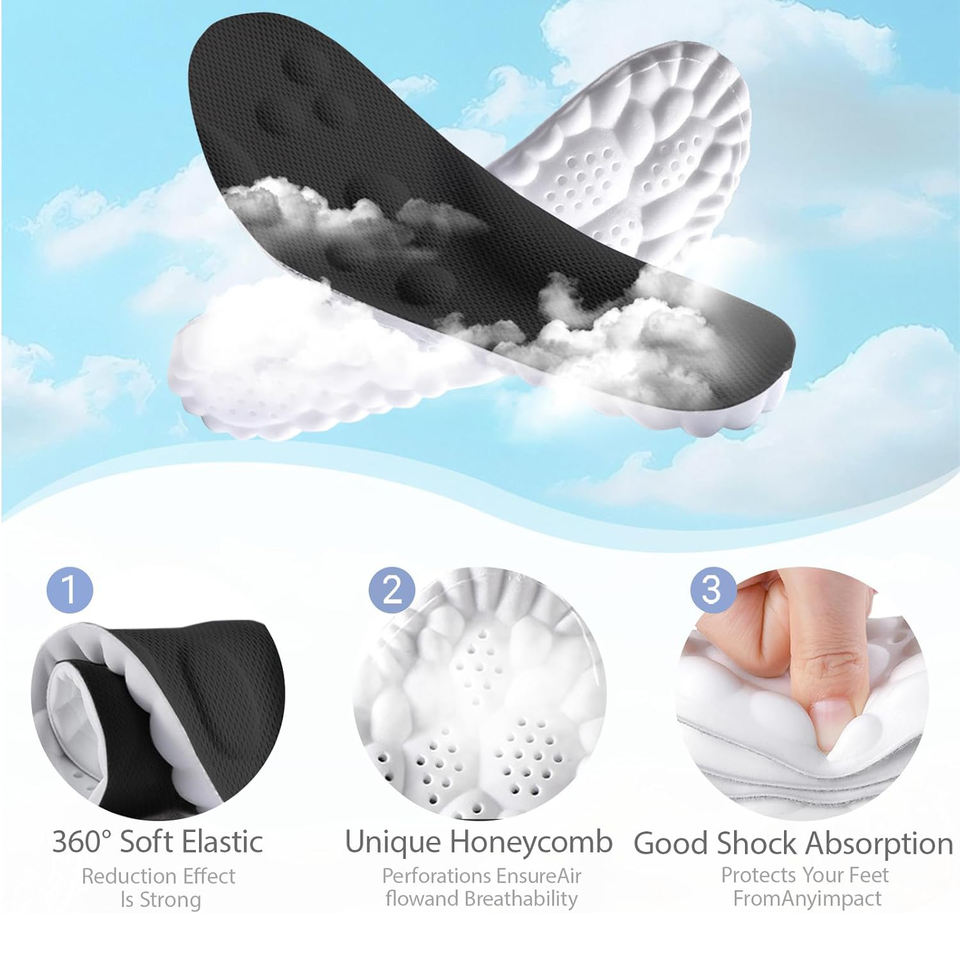 4D Cloud Technology Comfort Insoles for Men & Women - Image 3