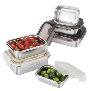 Storage Food Container Stainless Steel Storage Box Nesting Storage