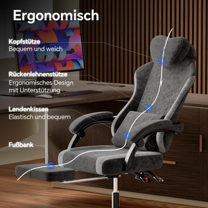 Chaise de <span class=keywords><strong>bureau</strong></span> ergonomique personnalisée, élégante et confortable, avec fonction massage, pour le <span class=keywords><strong>bureau</strong></span> et la maison, idéale pour le gaming et l'e-sport - Product Image 3