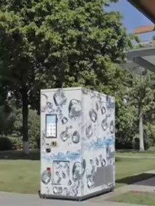 Distributeur d'eau et de glaçons 2-en-1 pour l'extérieur, machine à glaçons et à eau - Product Image 5