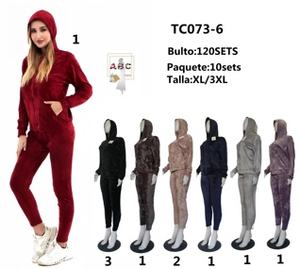 TC073-6 Tuta da Donna con Cappuccio e Zip, Tinta Unita, Casual, 100% Poliestere, Autunnale, Vestibilità Regolare, Tasche Laterali - Product Image 3