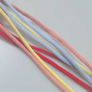 Bande élastique Yunaga 5 mm avec noyau en nylon, sangle plate pour soutiens-gorge, débardeurs, caracos, attaches d'oreilles, sangle de vêtement de couleur unie - Product Image 1