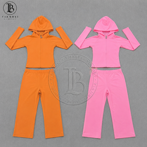 Women Y2K Clothing Custom <strong>Rhinestone</strong> LOGO Tracksuits Yoga Set Hooded <strong>Jacket</strong> and Capri Pants Leggings Sets for Women Two Pieces - Product Image 2