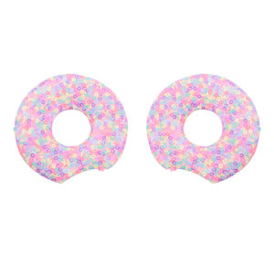 新奇3.3 “甜甜甜圈鼠耳垫亮片DIY发饰女孩定制闪光甜甜圈婴儿发带垫头带 - Product Image 6