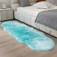 Modern Machine Made Soft Faux Fur Fluffy Plush Carpet for Bedroom Living Room Kids Room