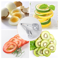 Draagbare Ronde Fruitsnijmachine Metaal Aluminium Ui Houder Handmatige Splinter Tomaat Snijmachine