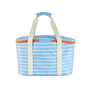 Custom Large 20L <b>Insulated</b> Thermal Polyester Leopard Pattern Zipper Closure Leakproof Cooler <b>Bag</b> <b>Lunch</b> <b>Box</b> for Food Drink - Product Image 4