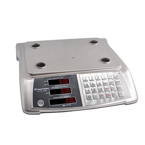 Constant-478F <span class=keywords><strong>Balance</strong></span> Commerciale <span class=keywords><strong>Électronique</strong></span> <span class=keywords><strong>Prix</strong></span> Compter Numérique Pesant Échelle en acier Inoxydable bouton LED Double-affichage 40kg/2g - Product Image 3