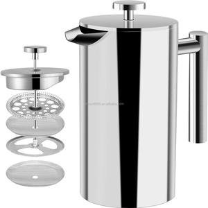 OEM 100% de acero inoxidable de prensa de café francés de <span class=keywords><strong>doble</strong></span> pared 32 oz <span class=keywords><strong>Espresso</strong></span> y tetera - Product Image 1