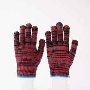 Guantes de trabajo de algodón de 13 pulgadas con certificación CE Guantes de seguridad de algodón tejidos aprobados por ISO9001 Guantes de algodón - Product Image 6