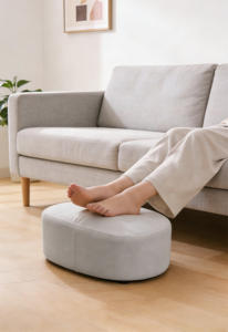 Taburete Bajo Redondo, Elegante, Apilable, Impermeable y Desmontable, Directo de Fábrica, para Dormitorio, Sala de Estar, Hogar, para Zapatos y Pies - Product Image 4