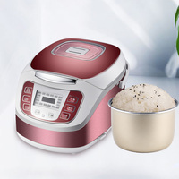 Marmite Électrique Portable Carrée 5L Intelligente Multifonctionnelle Antiadhésive avec Minuteur Numérique pour Cuisine Saine à Faible Teneur en Sucre