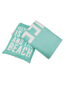 Serviette de plage en microfibre suédée Bestower Custom Design Full Chamois Sand Cloud avec sac imprimé - Product Image 3