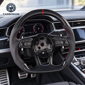 Volante Deportivo Personalizado de Fibra de Carbono de 35 mm para Audi A3/A4/A5/A6/B7-B9/C7/A7/Q3/C8/Q5L/R8/S3-S8/SQ/TT/RS/Line 8P - Product Image 4