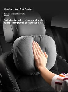 Coussin de nuque et de taille en polyester perforé personnalisable pour Mercedes-Benz, appui-tête de siège de voiture réglable avec soutien lombaire pour les longs trajets - Product Image 4