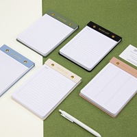 Libreta de Notas Personalizada con Cubierta de Cuero PU, Hojas Desprendibles, Lista de Tareas, Recargable, con Remaches Dorados