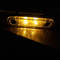Feux latéraux de voiture LED 12V 24V, couleur blanche, feux de remorque, feux latéraux LED pour camions