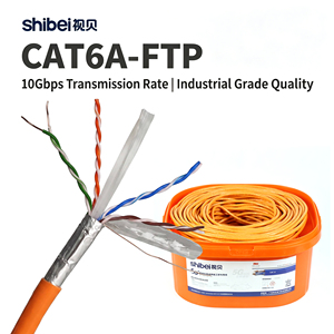 Cavo di Rete LAN CAT6A FTP in Rame Solido di Alta Qualità, 305m, 10Gbps, Schermato con Foglio Metallico, per Ufficio, <span class=keywords><strong>Ethernet</strong></span> Cat <span class=keywords><strong>6a</strong></span> - Product Image 3