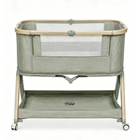 Lit de jeu portable pour bébé Joychild P900 multifonctionnel en PP tissé rembourré d'éponge avec moustiquaire, style européen et américain