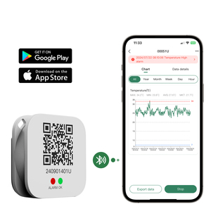 Registrador de datos de temperatura <span class=keywords><strong>Bluetooth</strong></span> para almacenamiento y transporte en cadena de frío - Product Image 1