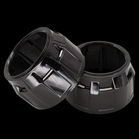 TAOCHIS YT-2.5Shroud-02 2.5 pouces Bi xénon led projecteur lentille carénage couleur noire sans trous pour HELLA 3R G5 Koito Q5