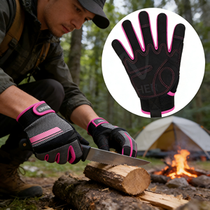 NUOVI Guanti <span class=keywords><strong>da</strong></span> Lavoro Professionali in Pelle Personalizzati, Antitaglio, Antiscivolo, Senza Silicone, con Polsino Dritto, <span class=keywords><strong>10</strong></span> Pollici, per Sicurezza in Ambito Petrolifero e Gas, 11 oz - Product Image 2