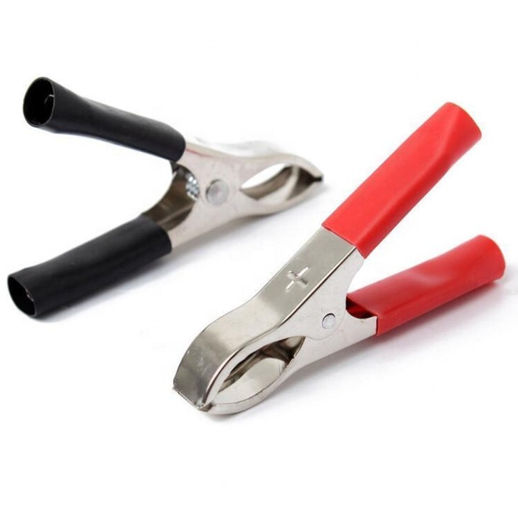 Батарейный зажим защищенный зажим «крокодил» для автомобильного аккумулятора тестовые эксперименты лаборатории 10A 30A 50A 100A