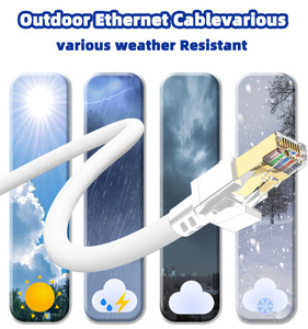 Cat8 <b>Ethernet</b> <b>Cable</b> 40Gbps 2000MHz SFTP, Solid Copper Braided Flat RJ45 Patch Cord, High Speed Network <b>Cable</b> for PC Router Serve - Product Image 5