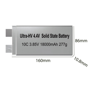 ราคาโรงงาน 360Wh/kg 18000mAh 3.7V แบตเตอรี่โซลิดสเตทความหนาแน่นพลังงานสูง อายุการใช้งานยาวนานพิเศษ สำหรับ UAV/โดรน/ต่อต้านโดรน - Product Image 4
