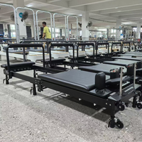 Deslizadores Personalizados Telescópicos con Resorte Resistente, Equipo de Entrenamiento Físico, Reformer de Pilates de Aleación de Aluminio Premium, Plegable para el Hogar