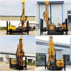 Small piling machine and borehole drilling rig machine for 200 meter depth