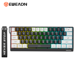 Teclado para juegos Mini 60% ultracompacto de 61 teclas, teclado ergonómico USB para ordenador de oficina para <span class=keywords><strong>PC</strong></span>, portátil, teclado de membrana nuevo - Product Image 4
