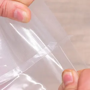 Sacchetto per la conservazione degli alimenti personalizzato sacchetto per la conservazione sottovuoto nero trasparente, sacchetti per sottovuoto in plastica laminata in Nylon PE per alimenti