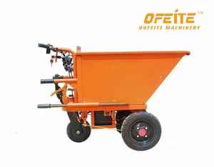 Mini carro eléctrico de tres ruedas, carro de camión volquete de empuje manual para ingeniería de transporte de hormigón, carretilla de 3 ruedas fabricada en China - Product Image 2