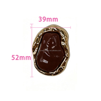 Hebilla Decorativa para Zapatos de Plástico Electrochapado, Adorno de Doble Capa con Forma de Rombo para Zapatos, Multicolor, Venta al por Mayor