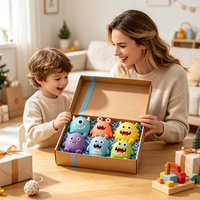 Lot de 6 jouets sensoriels anti-stress à montée lente en forme de monstres mignons pour enfants et adultes