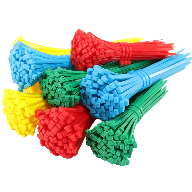 Miglior prezzo durevole utilizzando fascette per cavi dritte in Nylon di plastica colorate riutilizzabili da 4.8*250mm