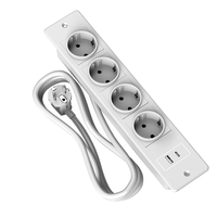 OEM Gömme Masaüstü Güç Girişi AC Prizleri USB-C Portları Ofis Otel Mobilyaları Toptan Satış için Masaüstü Şarj İstasyonu