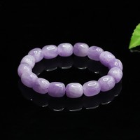 Bracelet en perles de cristal d'améthyste lavande naturelle Aiyu en gros, article tendance en direct sur le e-commerce