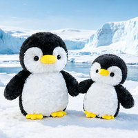 Boneka Penguin Mini Lucu Kawaii Lembut dengan Penutup Mata Bordir Putih, Hadiah Kejutan, Penjualan Langsung Pabrik, Boneka Hewan Isi Dakron