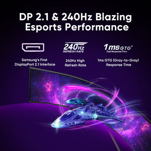 Moniteur de jeu incurvé <span class=keywords><strong>Samsung</strong></span> <span class=keywords><strong>Odyssey</strong></span> G9 S57CG952NC 57 pouces MiniLED Ultra Wide 8K 240Hz HDR1000 double 4K - Product Image 5