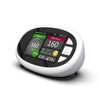 Moniteur de qualité de l'air de bureau intérieur PM2.5 TVOC Formaldéhyde CO2 Analyseur de gaz portable multifonctionnel 7-en-1
