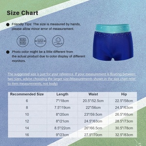 Traje de Baile Latino para Niñas de 6 a 16 Años, Ropa Brillante con Pedrería, Shorts para Gimnasia y Patinaje Artístico - Product Image 6