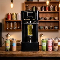 Machine de scellage automatique intelligente pour boissons, pour canettes en plastique transparent avec couvercle ouvrant et scellage par induction
