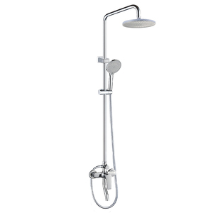 Système de douche mural rétractable à 2 fonctions en laiton de luxe pour hôtel, avec noyau de valve en céramique, système de pluie pour salle de bain - Product Image 1
