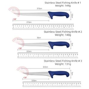 Cuchillo de Pesca con Punta Recta, para Campismo al Aire Libre, Acero Inoxidable, Mango de Plástico, Grosor de 2 mm, 20 cm, Multiusos, DIY, OEM HK - Product Image 6