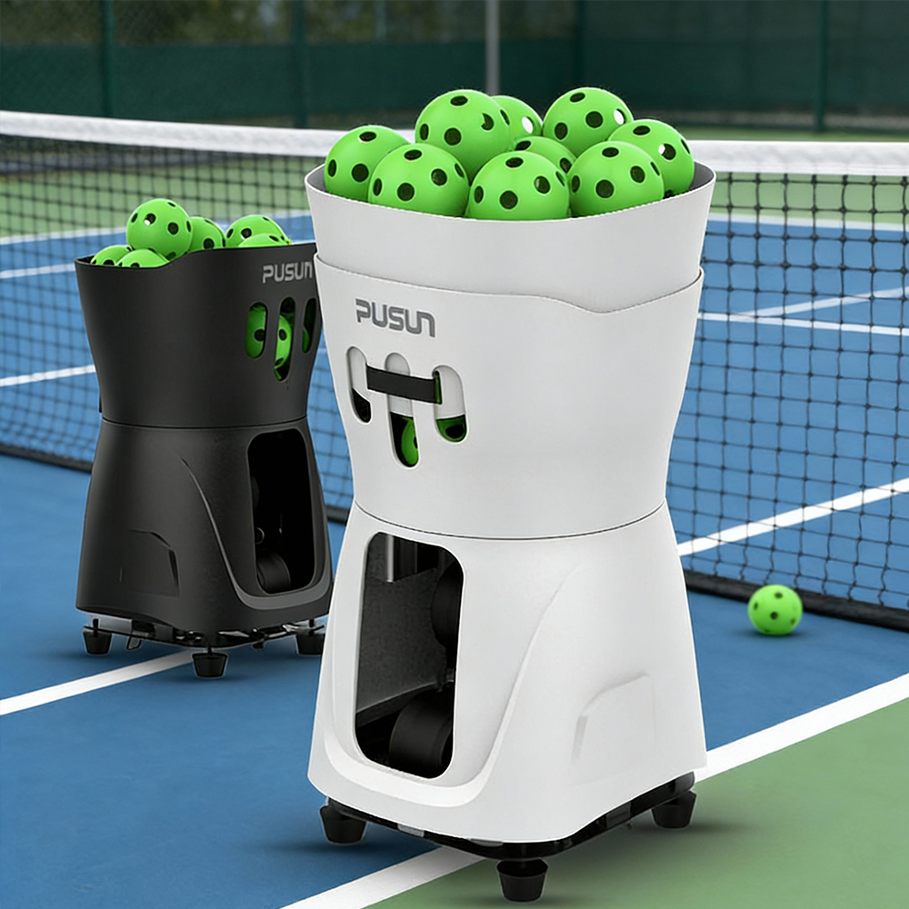 Portable Pickleball Machine for Kids Smart Control with Durable Battery for Consistent Serve Return Drills Made of Plastic