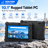 Tablet PC Tangguh 10.1 Inci Grosir, Android 12, RAM 8GB, Tahan Air IP65, Tahan Banting, Tablet Industri dengan 4G 5G WiFi NFC ODM/OEM