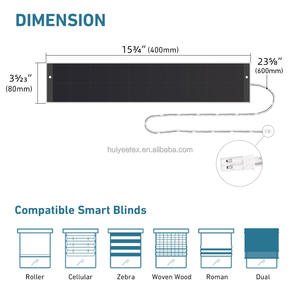 Chargeur de panneau <span class=keywords><strong>solaire</strong></span> 12V pour moteur tubulaire à batterie Li-ion utilisé dans les stores motorisés, les volets roulants et les stores de pergola - Product Image 3